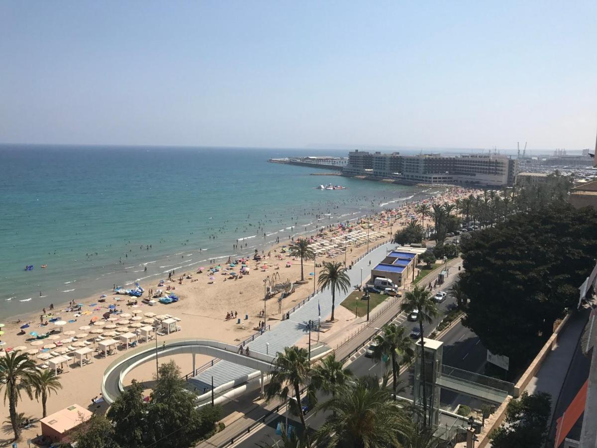 Atico De Lujo Con Vistas Al Mar, Primera Linea Playa Del Postiguet アリカンテ エクステリア 写真